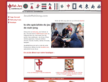 Tablet Screenshot of jeudemahjong.com